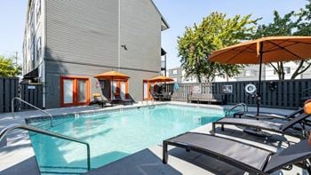 Sparkling swimming pool